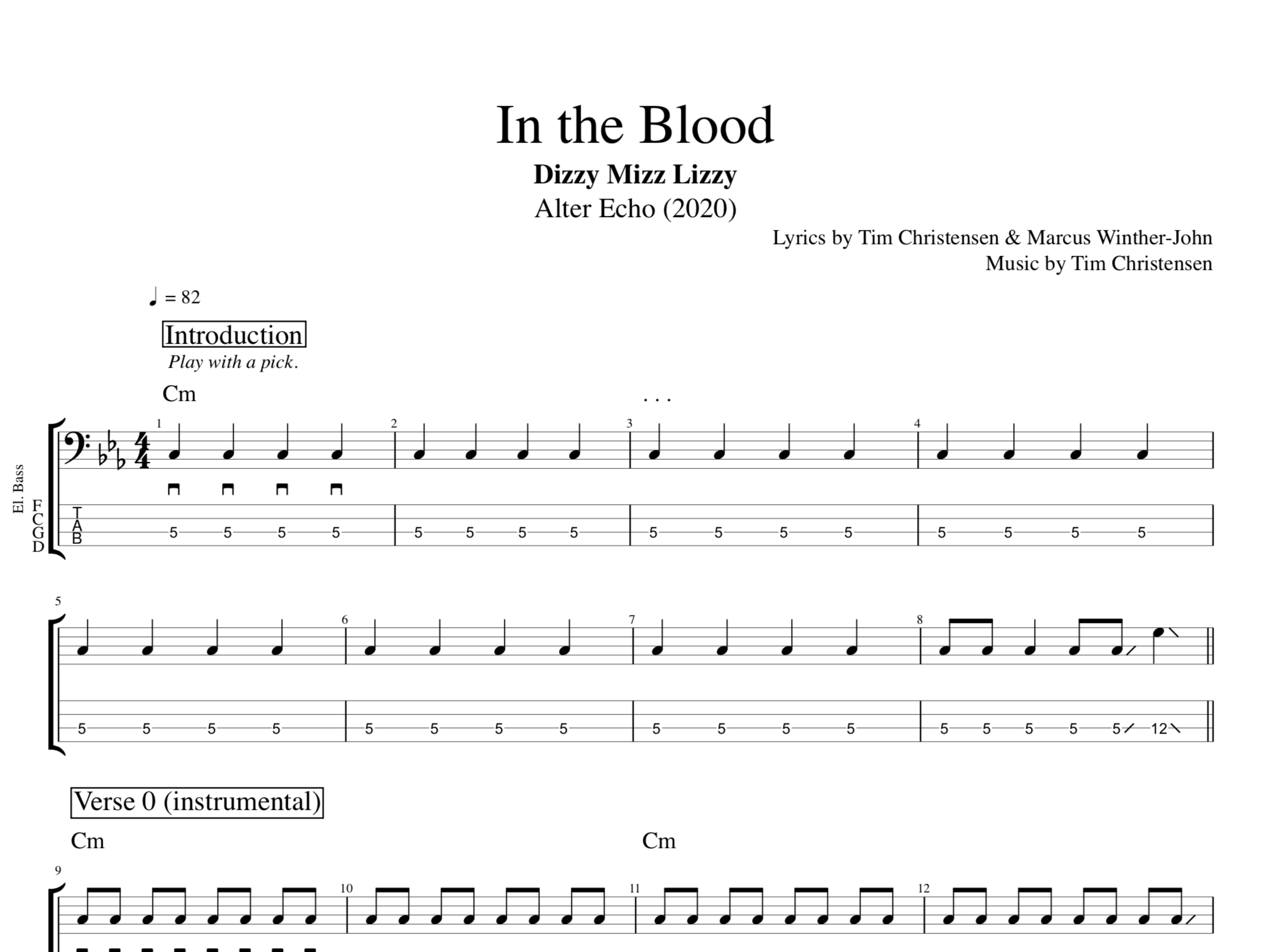 バンドスコアディジー・ミズ・リジー・ディジー・ミズ・リジー DIZZY